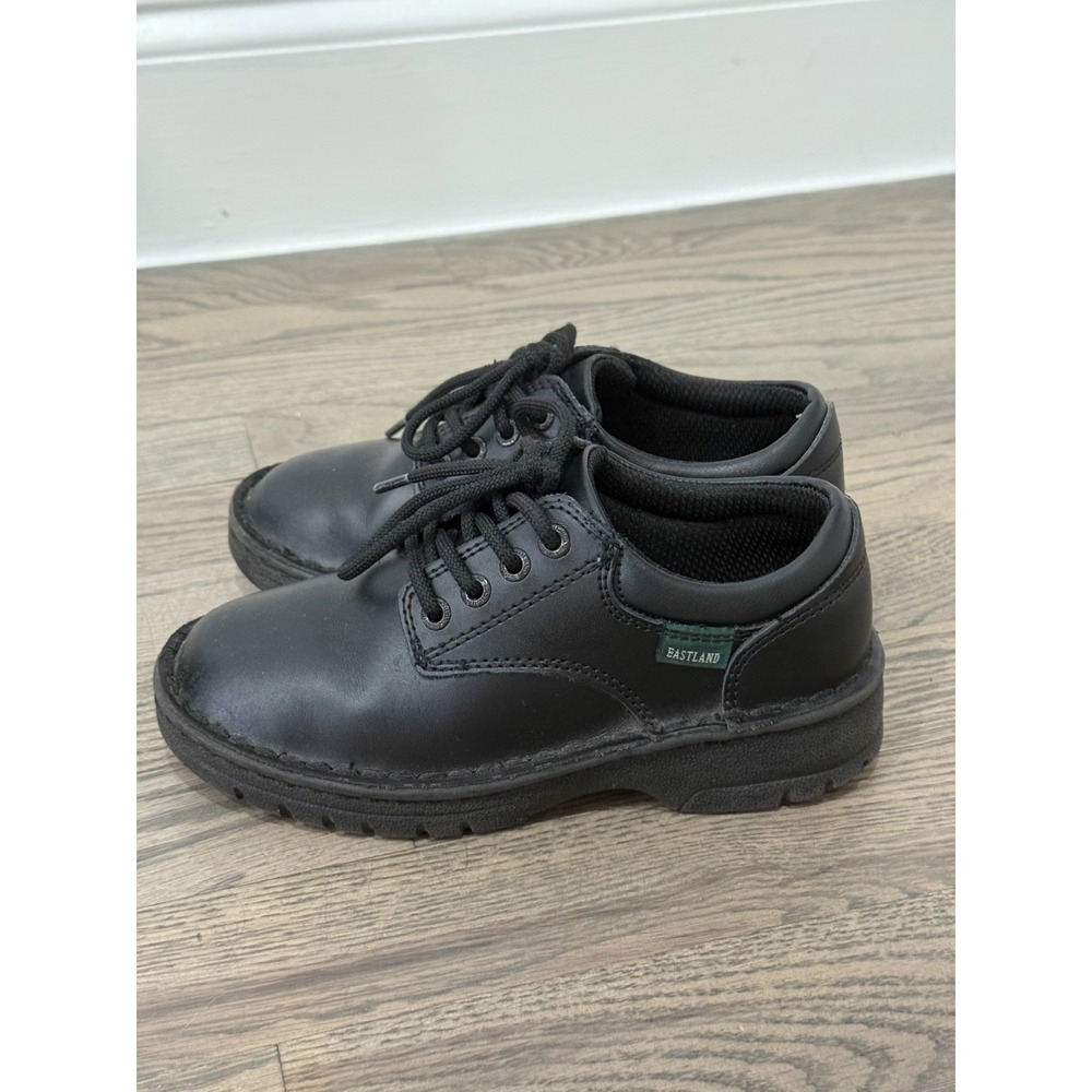 Eastland Plainview Boys Oxford Black Leather Dress Shoes K100-01 Size 12.5M